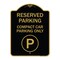 Signmission Reserved Parking Compact Car Parking W/ ParkingHeavy-Gauge Aluminum Sign, 18" x 24", BG-1824-23154 A-DES-BG-1824-23154 - alternate 1